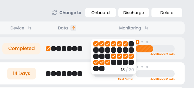 patient dashboard screenshot